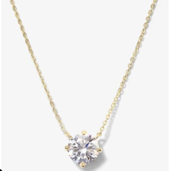 NEW the Monarch Round Cut Necklace - Gold - Picture 2 of 6